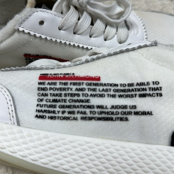 JOHN RICHMOND White and Silver Graphic Logo Sneaker, 39 (US9) - Picture 6 of 10